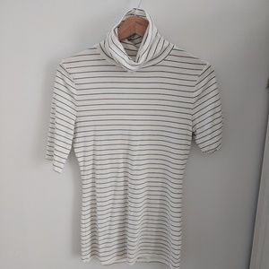 Striped Lightweight Turtleneck